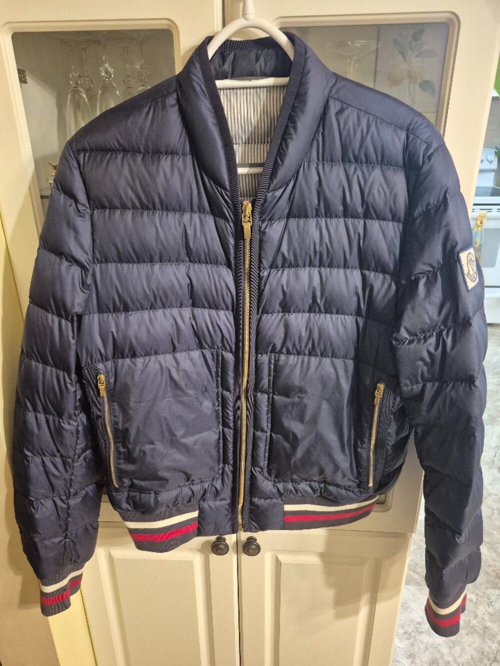 Moncler Gamme Bleu Navy down jacket